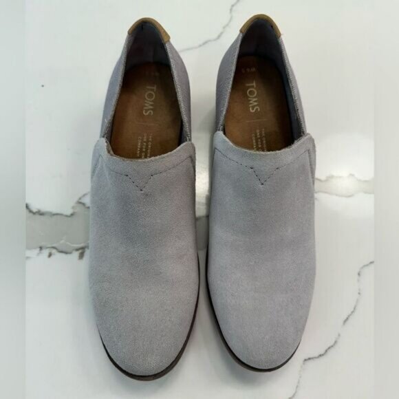 TOMS suede gray  booties - Picture 3 of 8